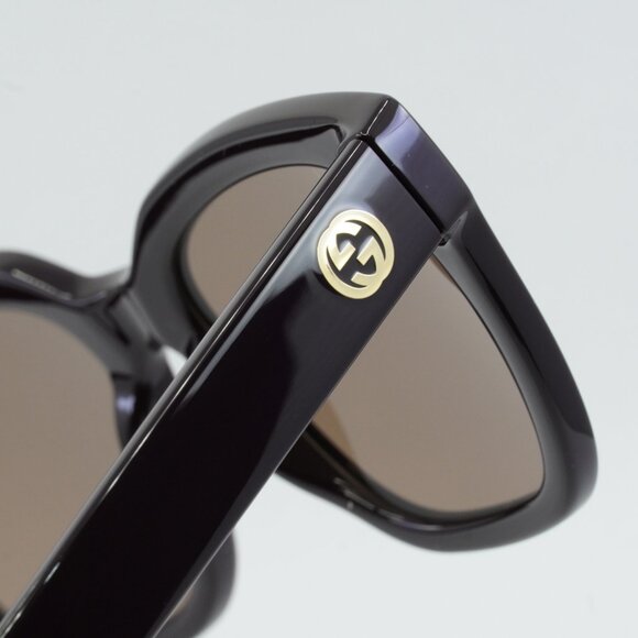 Gucci GG1338S 005 Sunglasses Wine Square Frame, Brown Lenses main image 8